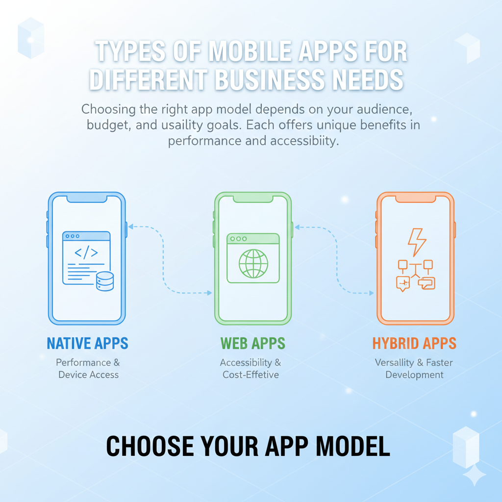 Types of Mobile Apps for Different Business Needs