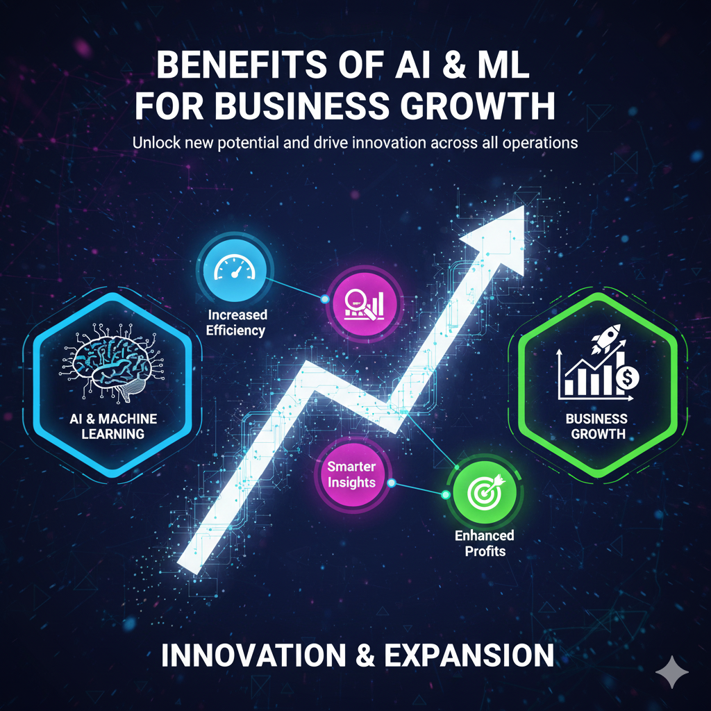 Benefits of AI & ML for Business Growth
