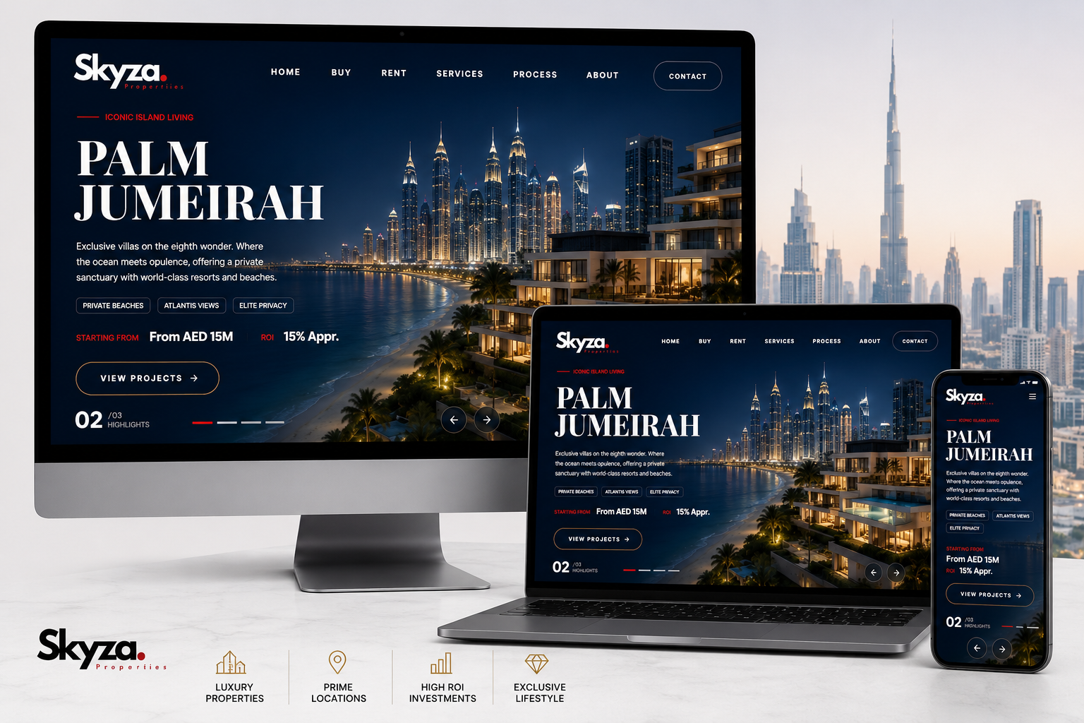 Skyza Properties – Luxury Real Estate Platform